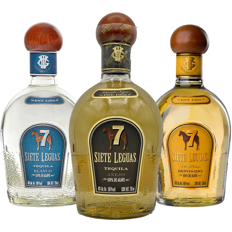 Siete Leguas Blanco, Reposado, & Anejo Tequila Bundle