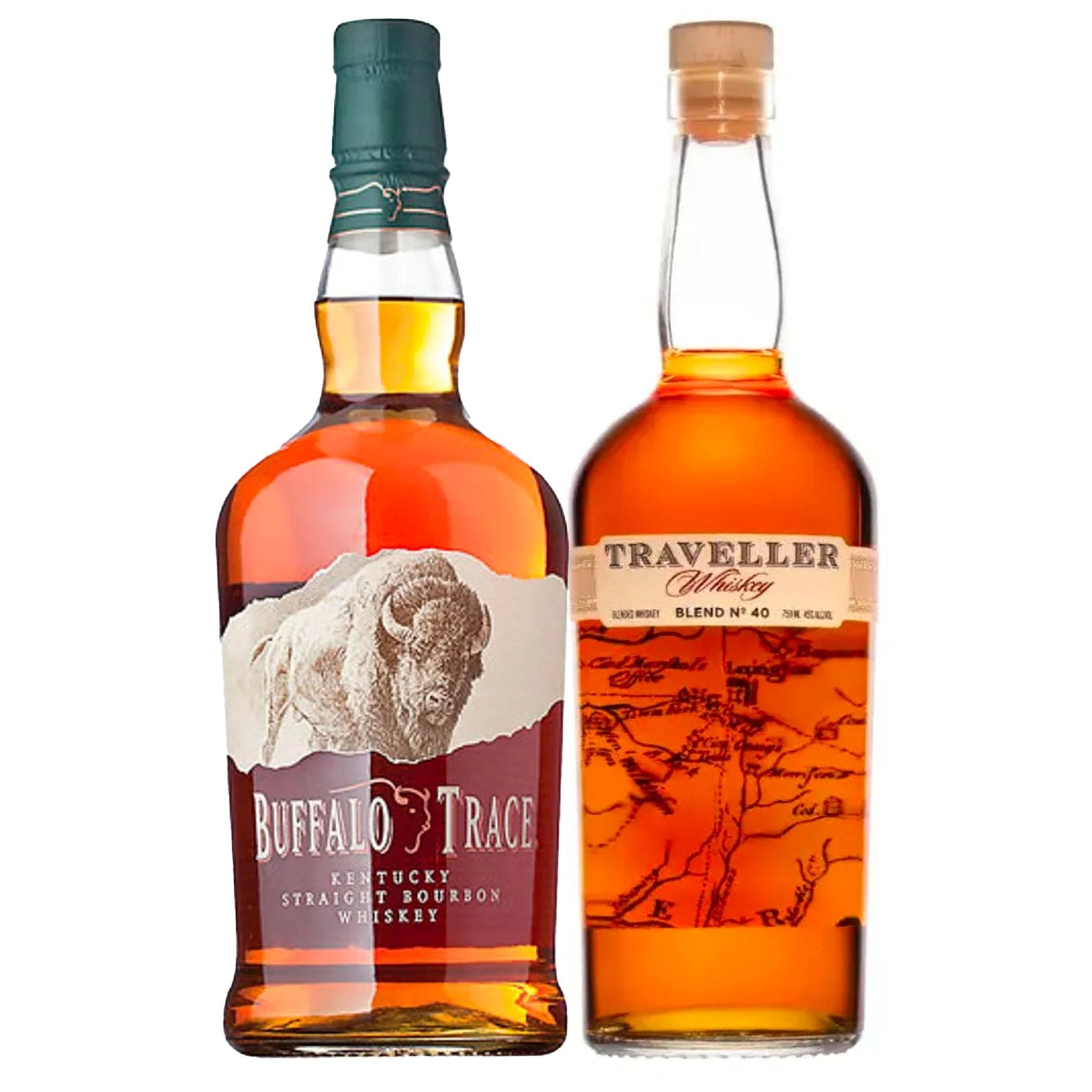 Buffalo Trace & Traveller Blend Whiskey Bundle - Liquor Boutique