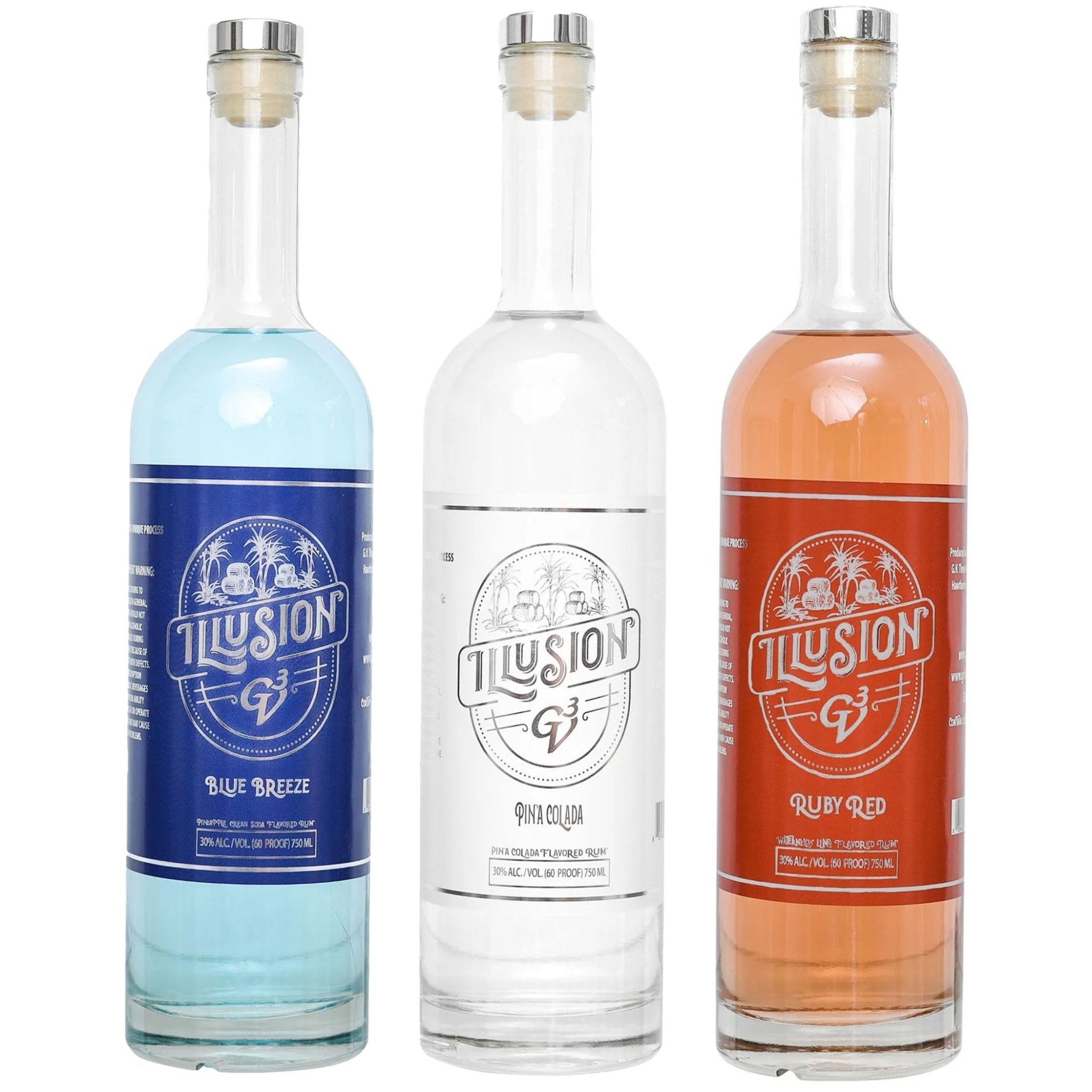 GV3 Ilusion Blue Breeze, Pina Coloda, & Ruby Red Bundle - Liquor Boutique
