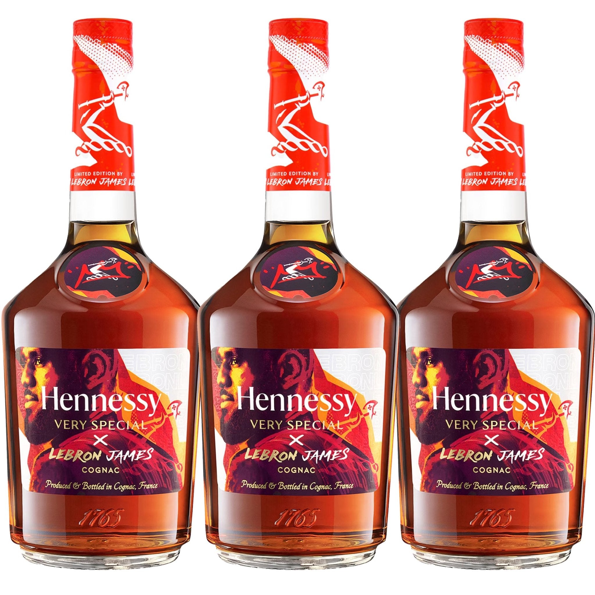 Hennessy VS x Lebron James Limited Cognac 750ML 3 - Pack - Liquor Boutique