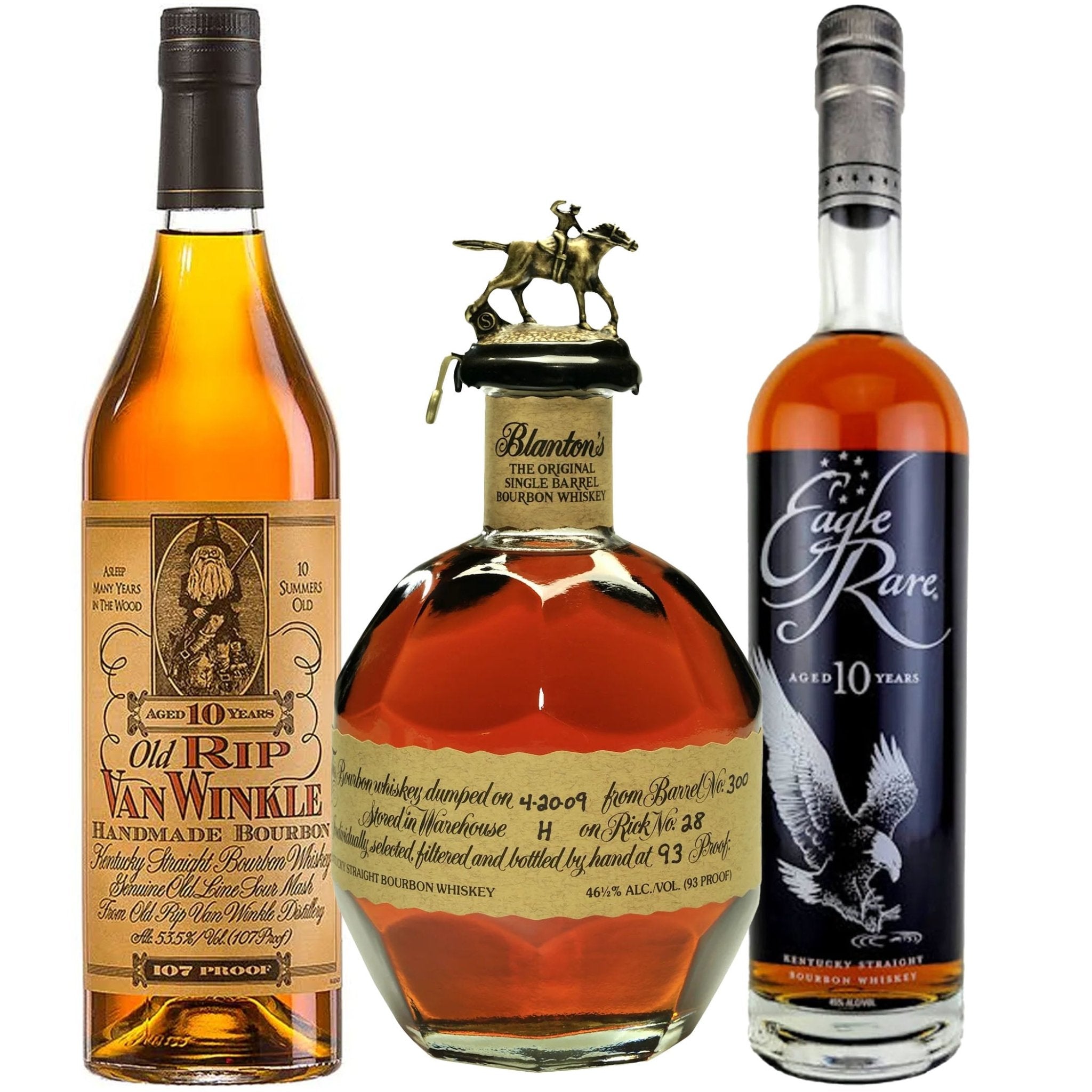Old Rip Van Winkle, Blanton's, & Eagle Rare Whiskey Bundle - Liquor Boutique
