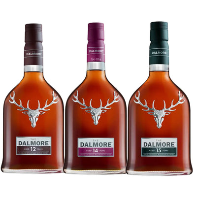 The Dalmore 12, 14, & 15 Year Scotch Whiskey Bundle - Liquor Boutique