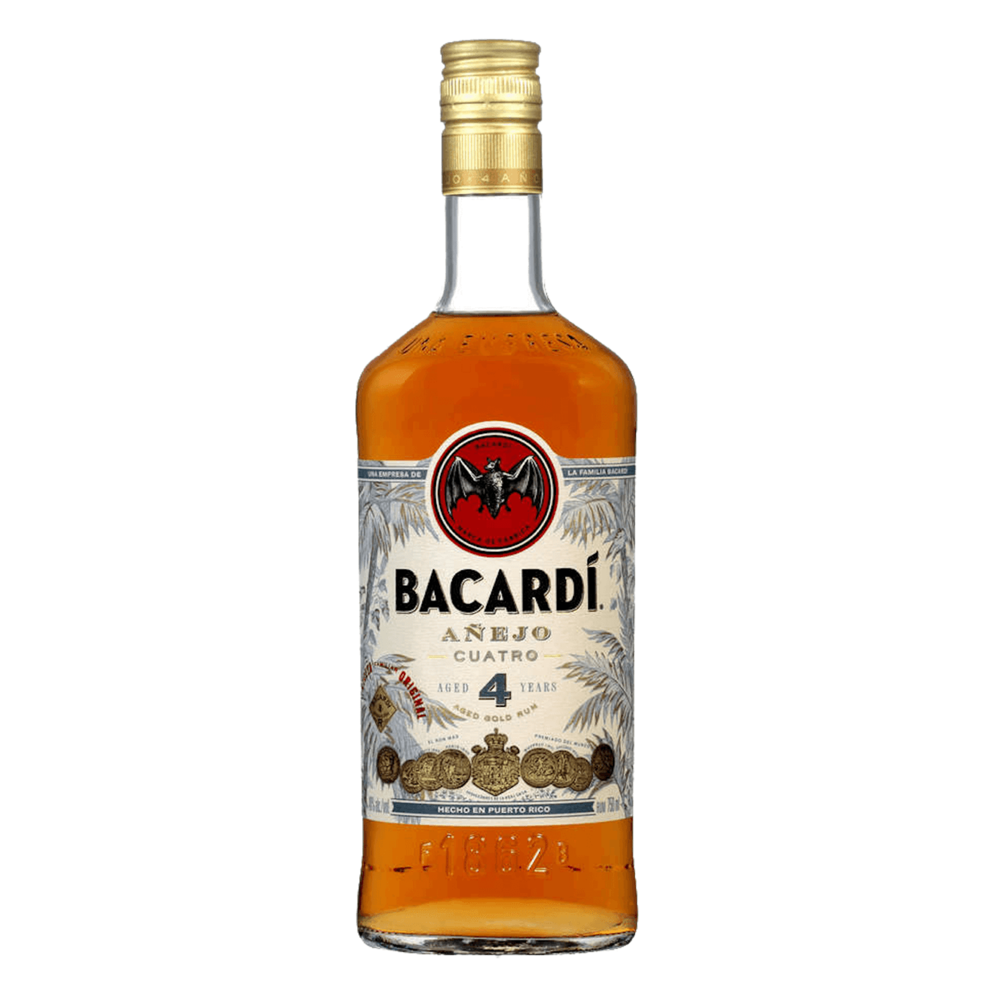 Bacardí Añejo Cuatro 4 Year Gold Rum - Liquor Boutique