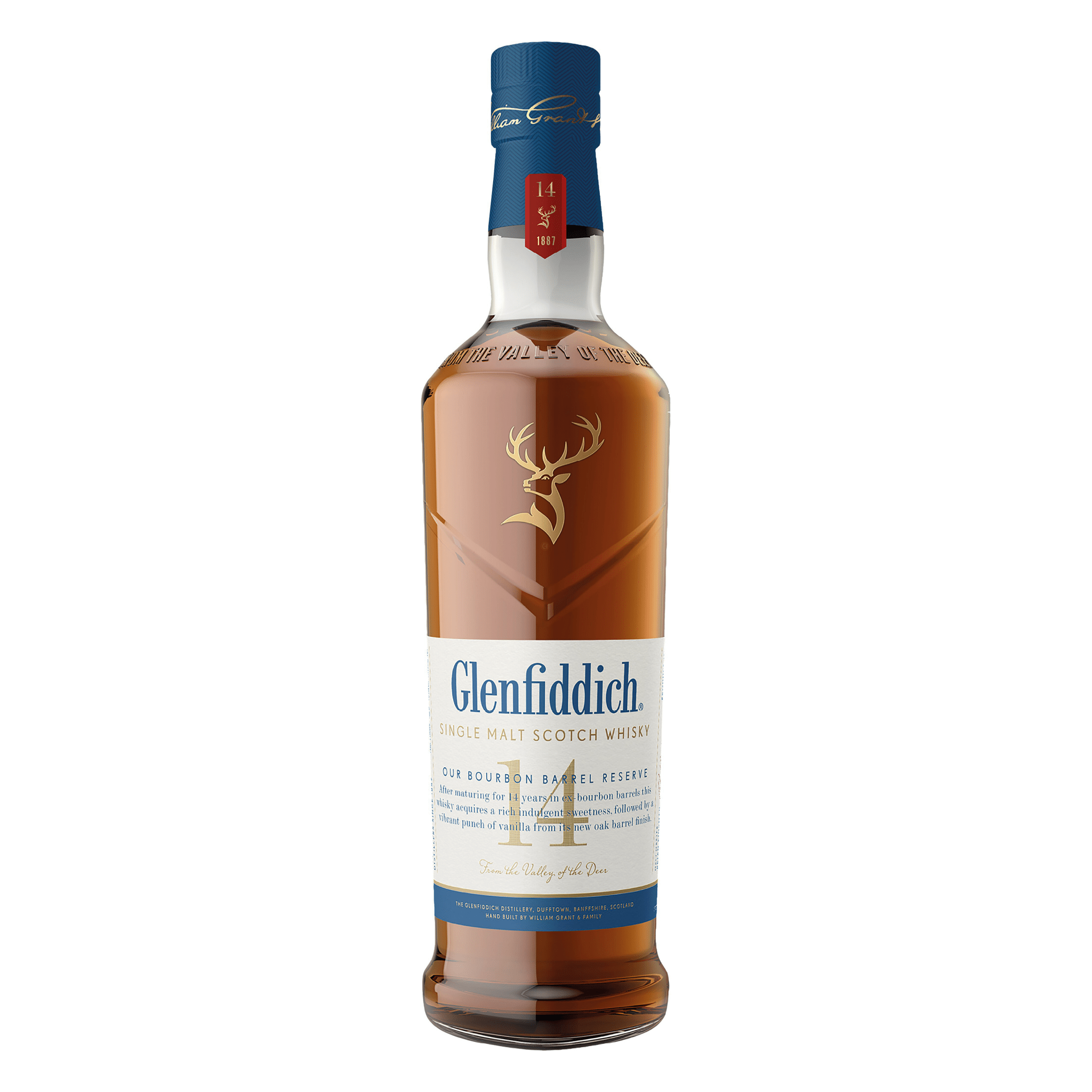 Glenfiddich 14 Year Bourbon Barrel Reserve Scotch Whisky - Liquor Boutique