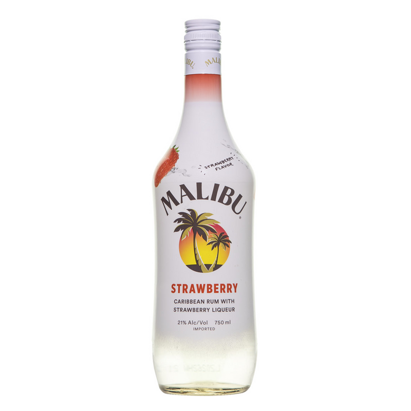 Malibu Strawberry Caribbean Rum - 750ml