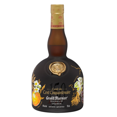 Grand Marnier Cuvee Speciale Cent Cinquantenaire 150th Anniversary Liqueur “Hand Painted”