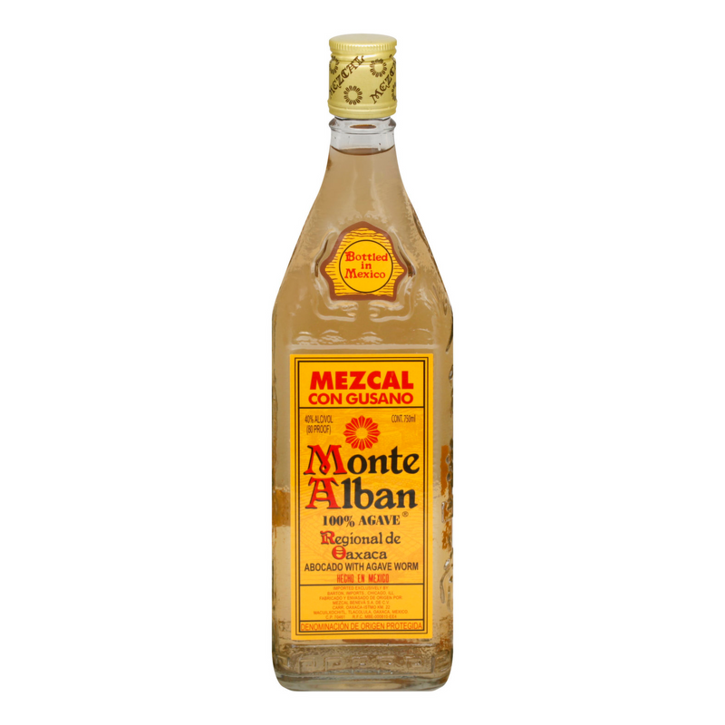 Monte Alban Mezcal Con Gusano