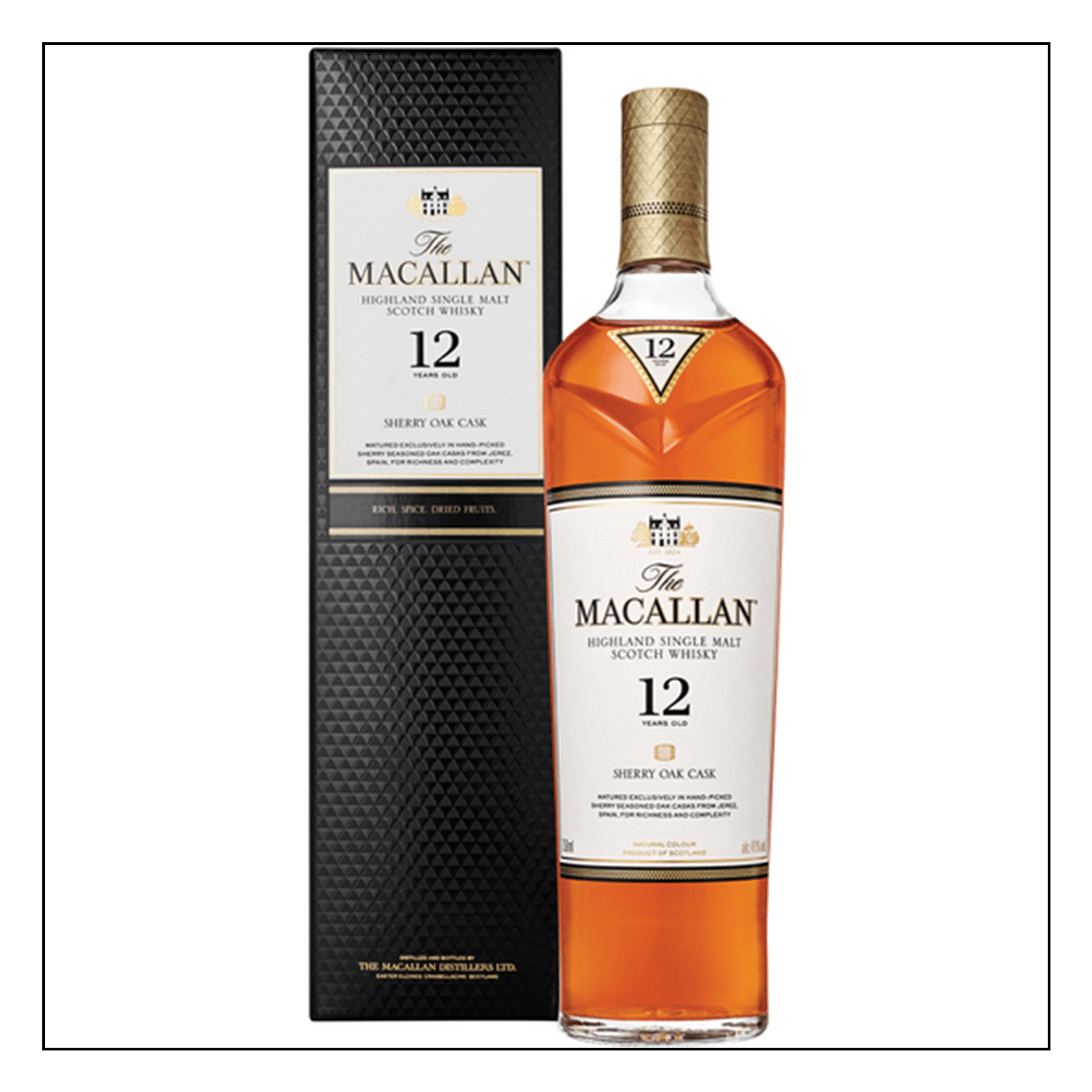 The Macallan 12 Years Old Sherry Oak Cask Scotch Whisky - Liquor Boutique